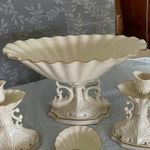Vintage Lenox Fine Porcelain 'Aquarius Centerpiece Pedestal Bowl